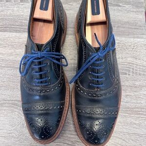 Classic Black Leather Brogues